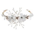 thumbnail image 3 of Bridal Butterfly Floral Headband with Rhinestone Accents for Wedding and Flower Girls Multi Color Adjustable Fit, 3 of 5