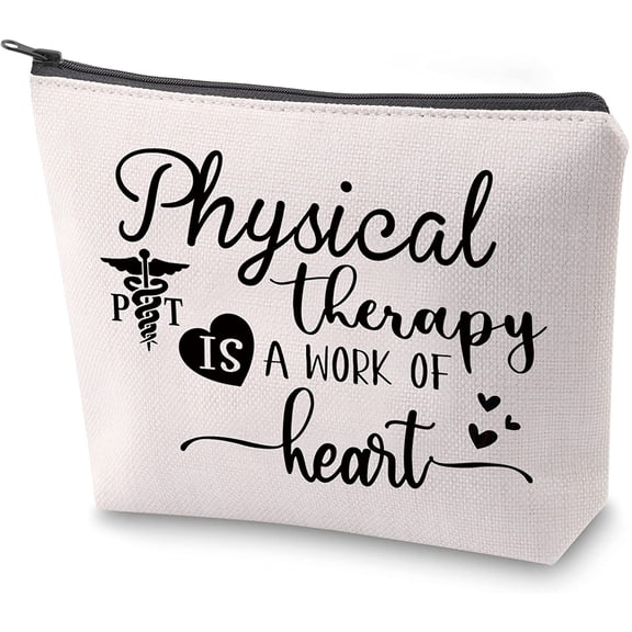 PT Survival Kit PT Appreciation Gift Physical Therapy is a Work of Heart Cosmetic Bag PT Graduation Gift