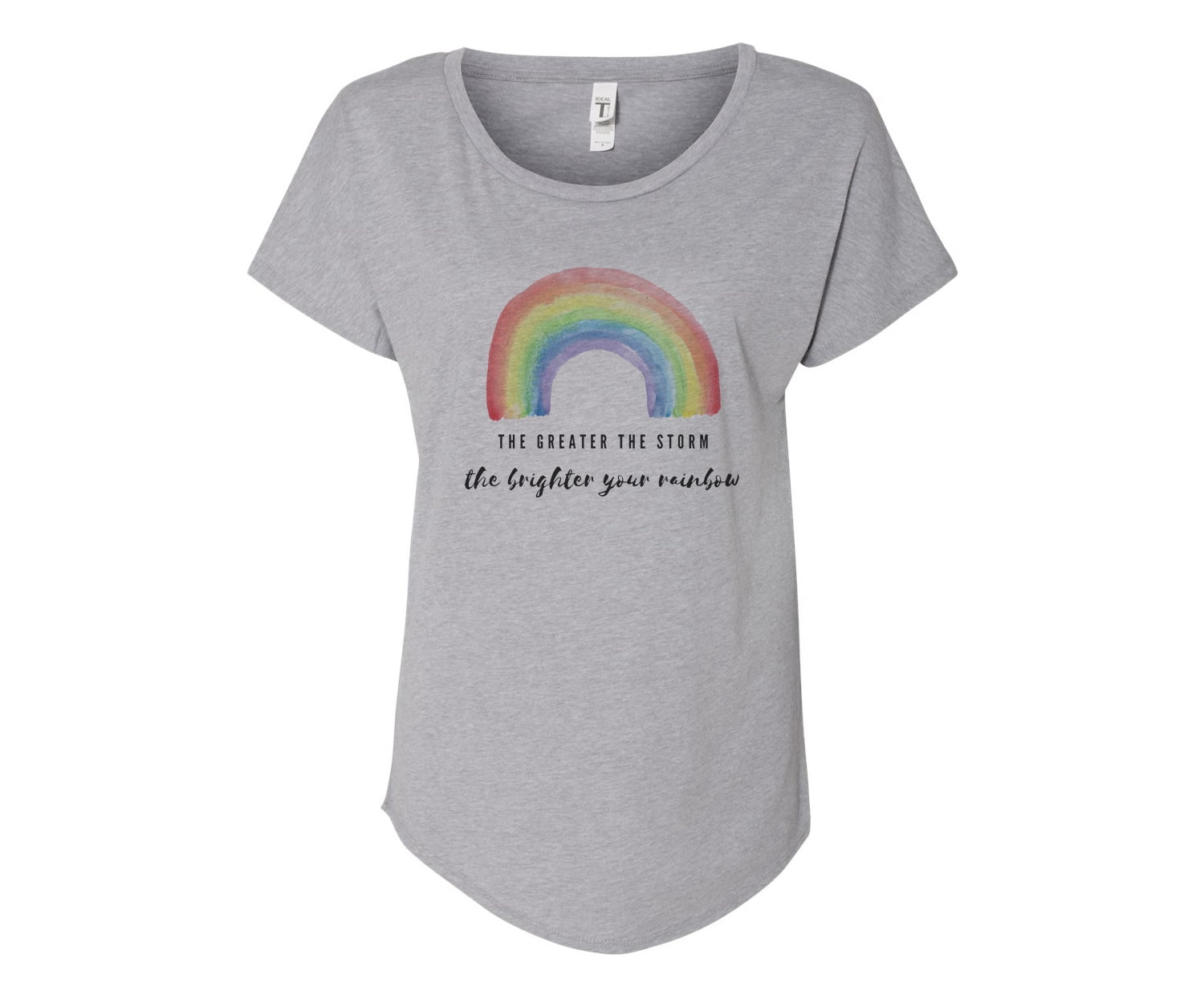 Handprinted Gray T-Shirt 