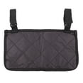 thumbnail image 1 of EeaseCA 1pc Wheelchair Side Storage Bag Storage Pouch Seat Side Container Organizer Multi-pockets Side Pouch for Wheelchair Use (Black), 1 of 7