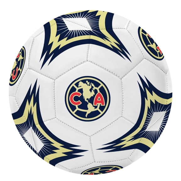 Icon Sports College Official Licensed Soccer Ball, Regulation Size 5 Soccer Ball | Clube America, White, Kaleidoscope