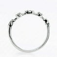 thumbnail image 3 of Ladies Sterling Silver 5-stone Promise Ring Stackable Band - JAVA00855BGR-6, 3 of 4