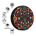 thumbnail image 4 of Fuzoiu Colorful Mexican2 Print Universal Spare Tire Cover with Buckle Strap, Waterproof Wheel Covers for Jeep, Trailer, RV, Truck and All Car-14 inch, 4 of 6