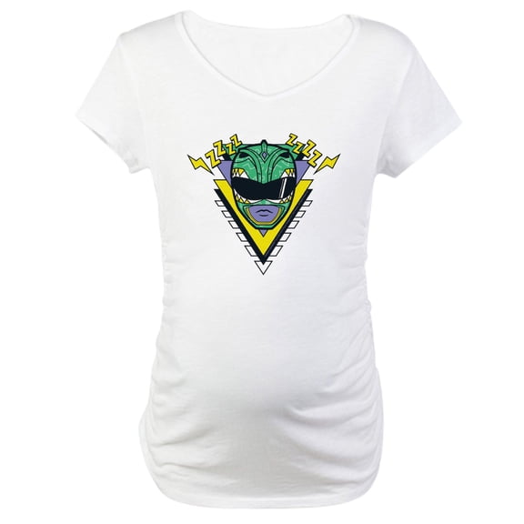 CafePress - Power Rangers Green Rang Women's Maternity T Shirt - Cotton Maternity T-shirt, Cute & Funny Pregnancy Tee