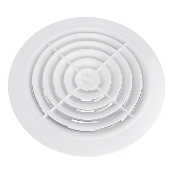 Wall Air Vent Cap, ABS Adjustable Ventilation Rugged White Color Enhance Air Quality Multifunctional Louvered Dryer Vent Cover for Bathroom