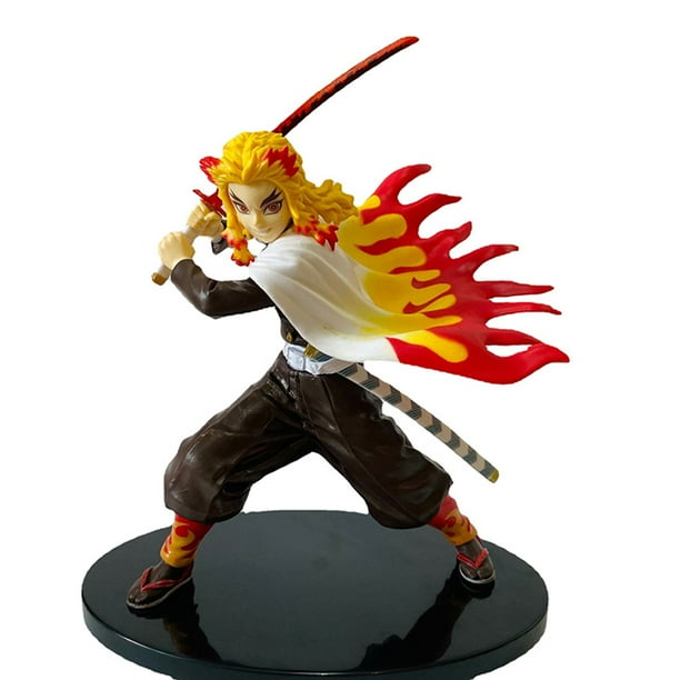 Demon Slayer Figure Toys Rengoku Kyoujurou Model Ornaments Pvc Collectible Anime Walmart Com