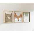 thumbnail image 4 of Nemo and Her Woodland Nursery Art Print Set of 4, Nursery Wall Art Decor, Picture Frames and Cute Animals Prints for Kids Playroom Decoration, 4 of 4