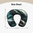 thumbnail image 5 of Xecao Wave Ocean Animal Shark Print Memory Foam Cervical Neck Pillow Versatile U-Shaped Pillows for Home,Office,Camping,Travelling,Soft Washable Cover, 5 of 8