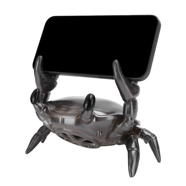 360-degree Surround Portable Speaker for Phone Stand with Crab Shape Bracket