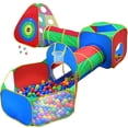 thumbnail image 1 of Casa de Juegos para Niños de 5 Pzas, Gimnasio en la Jungla con Carpas Emergentes, Túneles y Piscina de Pelotas de Baloncesto para Niños, Niñas, Niños, Bebés y Niños Pequeños, Uso en Interiores y Exter, 1 of 5