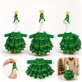 thumbnail image 4 of Christmas Tree Porch Goose Outfit, Whimsical Christmas Tree Style Costume with Star Hat for Porch Goose Figurine, Goose Statue Xmas Tree Costume, 4 of 9