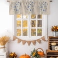 thumbnail image 2 of Blue Daisy Tie Up Valance Curtains for Windows, Kitchen Curtains Window Treatments, Farmhouse Country Botanical Flowers Blossom Short Window Shades Valances for Bedroom Bathroom Cafe 54"x18", 2 of 8