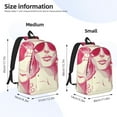 thumbnail image 2 of Yiaed Ace Of Diamonds Lady Print Laptop Backpack Travel Canvas Backpack Vintage Aesthetic Backpack for School Knapsack Plain Backpack Backpack for School-Small, 2 of 5