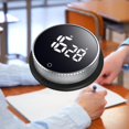 thumbnail image 1 of Digital Kitchen Timer Clock Manual Rotation Counter for Baking Bathroom Kids Soledad Temporizador digital, 1 of 9