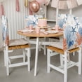 thumbnail image 3 of Summer Ocean Chair Covers Set of 4 Nautical Sea Watercolor Orange Blue Starfish Corals Chair Back Covers Stretch Removable Washable Slipcovers Protector for Dining Room Kitchen Party Decor, 3 of 9