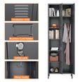 thumbnail image 4 of GangMei Metal Storage Locker, 8-Door, Adult, Lockable, Dark Gray, 4 of 7