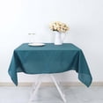 thumbnail image 3 of Efavormart 54x54" Peacock Teal Wholesale Linens Seamless Polyester Square Linen Tablecloth For Wedding Banquet Party Restaurant, 3 of 11