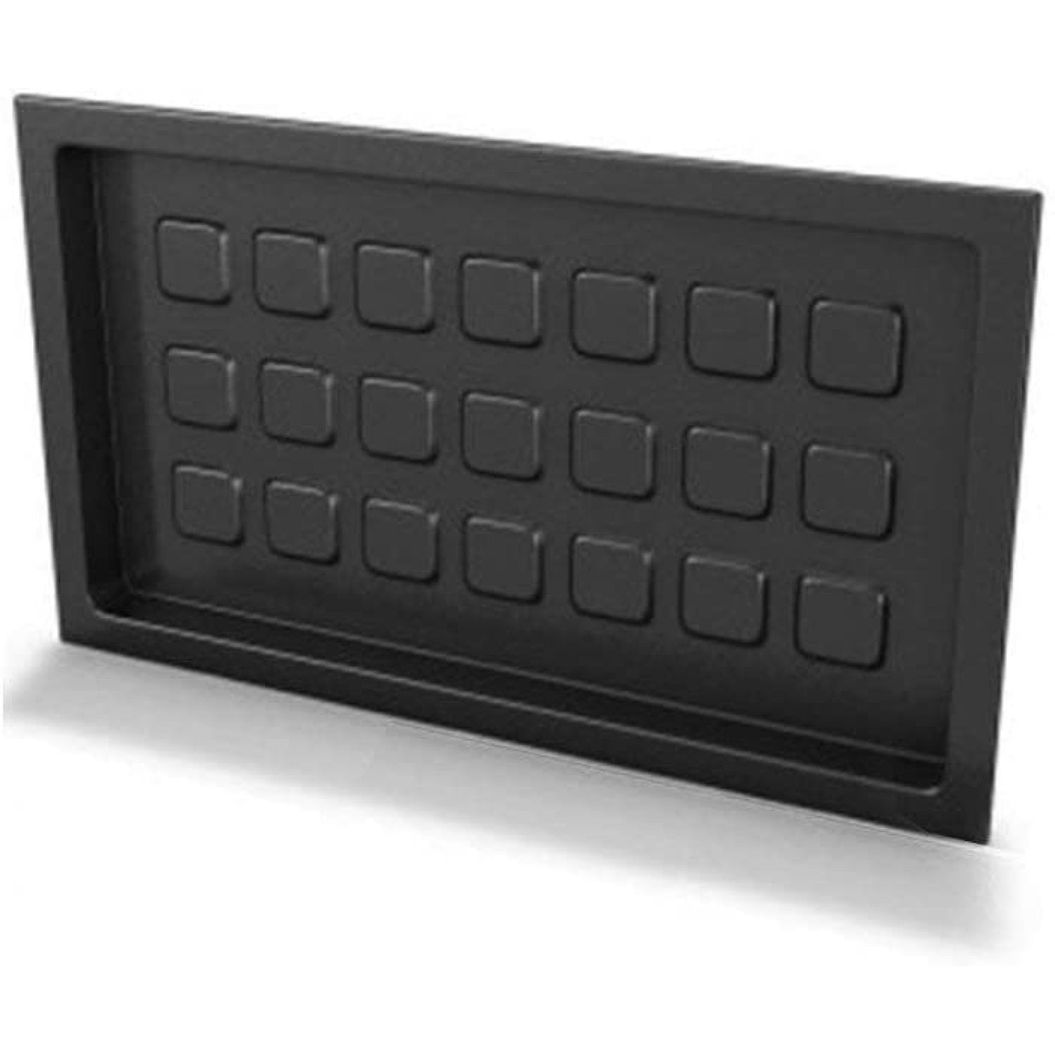 Crawl Space Recessed Foundation Vent Cover Black (For 8"x16