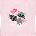 thumbnail image 3 of Inktastic Stealin' Your Heart Cute Raccoon Girls Toddler Dress, 3 of 4