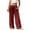 Brick Red, variant on Wide Leg Linen Pants for Women Elastic Waist Cotton Blend Casual Trousers with Pockets Loose Flowy Summer Beach Work Vacation Outfit High Waist 2026, Green, S
