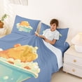thumbnail image 3 of Erosebridal Cute Capybara Full Size Sheets for Kids, Cartoon Animals Bed Sheets, 4-Piece, 3 of 5