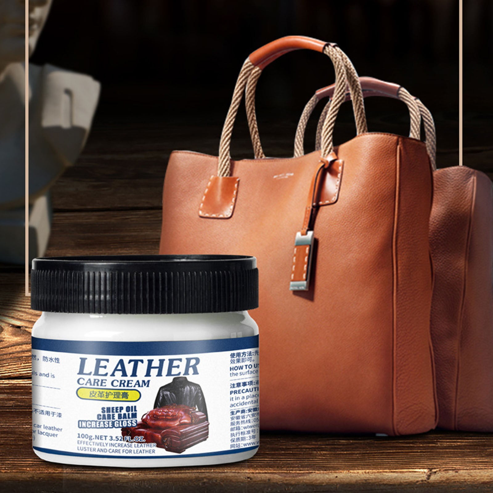 Leather bag polish cream sale