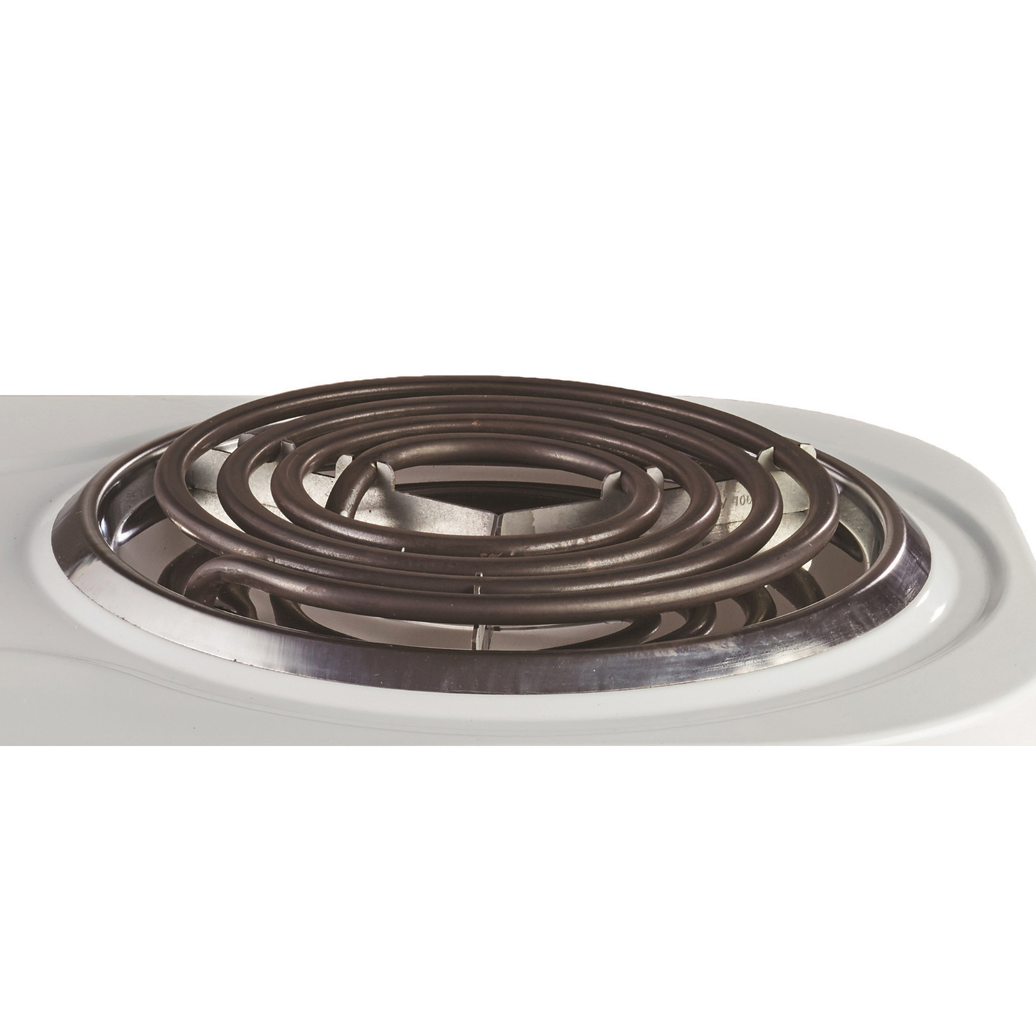 Brentwood 19" 2-Coil White, Electric Burner
