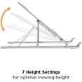 thumbnail image 4 of Portable Laptop Desk Stand Foldable, Ergonomic Computer Stand Cooling Pad, Ventilated Laptop Riser 10-16” Laptops, 4 of 6