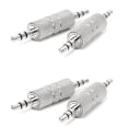 thumbnail image 1 of 4Pzs 3.5mm Macho Estereo A 3.5mm Macho Conector de Acoplador de Jack Adaptador de Audio de Auriculares, 1 of 6