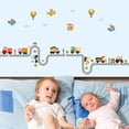 thumbnail image 1 of Heytea Coche De Dibujos Animados Avión Globo Etiqueta De La Pared Extraíble Calcomanía, Niños Niños Bebé Hogar Habitación Guardería Diy Adhesivo Decorativo Arte Mural De La Pared, 1 of 4