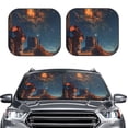thumbnail image 2 of Fotbe Cowboy Boots Under Starry Sky Juego de 2 Piezas de Parasoles para Parabrisas | Bloqueador Solar para Auto | Accesorios Plegables para Protección Solar Interior-Large, 2 of 6
