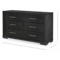 thumbnail image 4 of Legacy Classic Furniture Westwood 6-Drawer Modern Wood Dresser in Black, 4 of 4