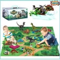thumbnail image 4 of XWSHYW Juguetes para Niños Pequeños Juguetes de Dinosaurios Conjunto con Caja de Regalo Niños Modelo de Simulación Lindo Dinosaurio Niños Niñas Juguetes, 4 of 6