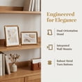 thumbnail image 6 of Unique Bargains Rounded Edge Minimalist Bauhaus Plastic Photo Frame Teak Color 5" x 7", 6 of 6