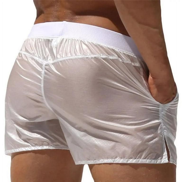 Transparent hot sale male swimwear