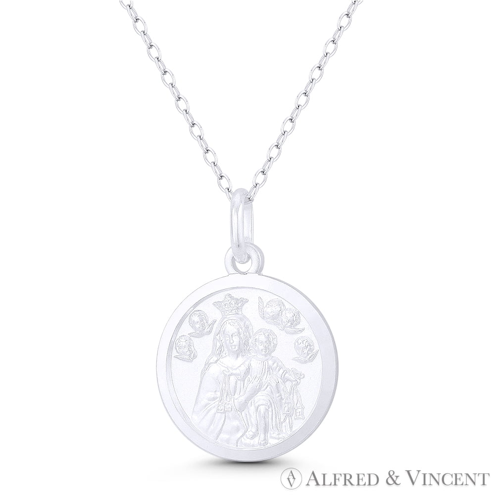 Sterling Silver Guardian Angel/Soccer Pendant 24 Chain Sterling Silver Guardian Angel/Soccer Pendant 24 Chain