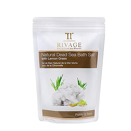 RIVAGE NATURAL DEAD SEA MINERALS Bath Salt Lemon Grass 250g