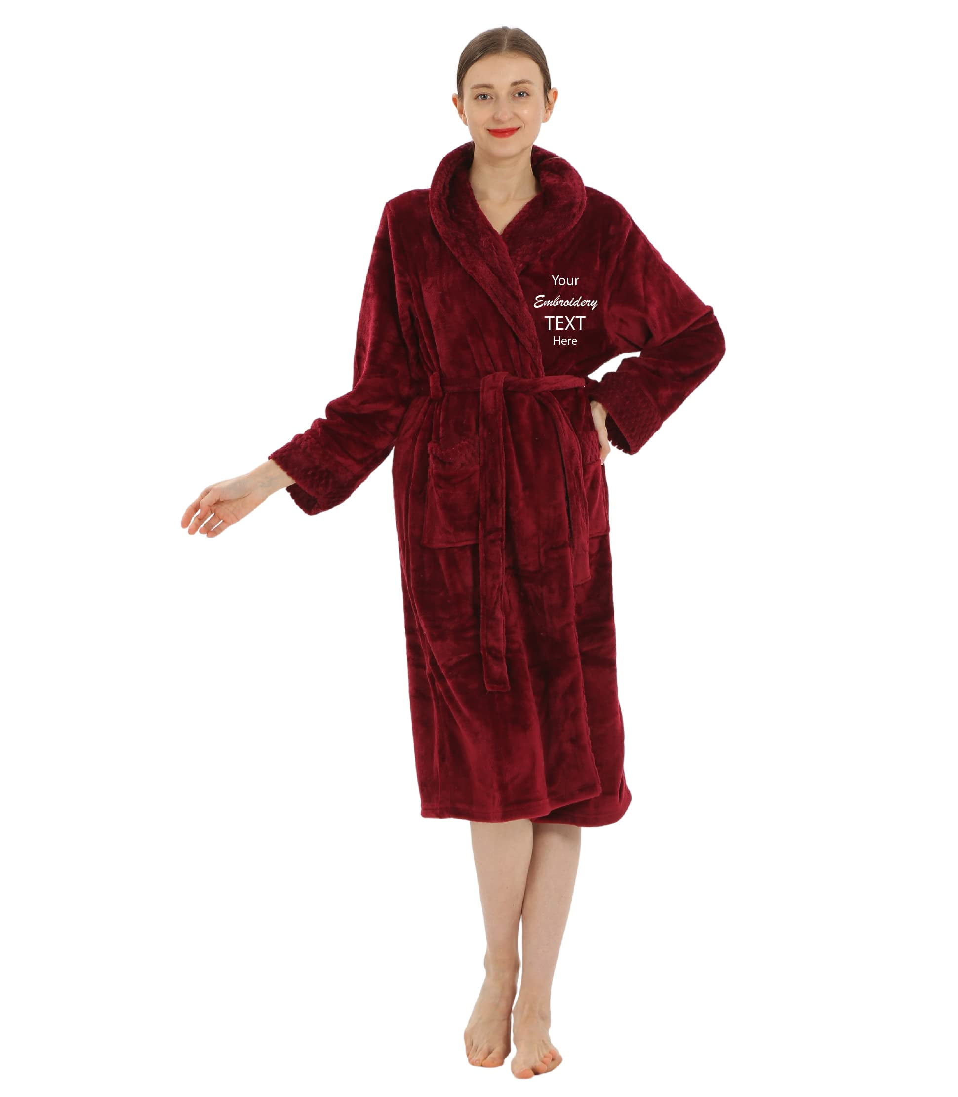 Plush Robe for Women and Men His and Her Robes with Personalization