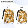 thumbnail image 4 of Balery White Floral and Butterflies Vintage Canvas Backpack for Men and Women - Large Capacity, Durable Travel Laptop Bag for School, Work, Hiking, and Outdoor Activities, 4 of 7