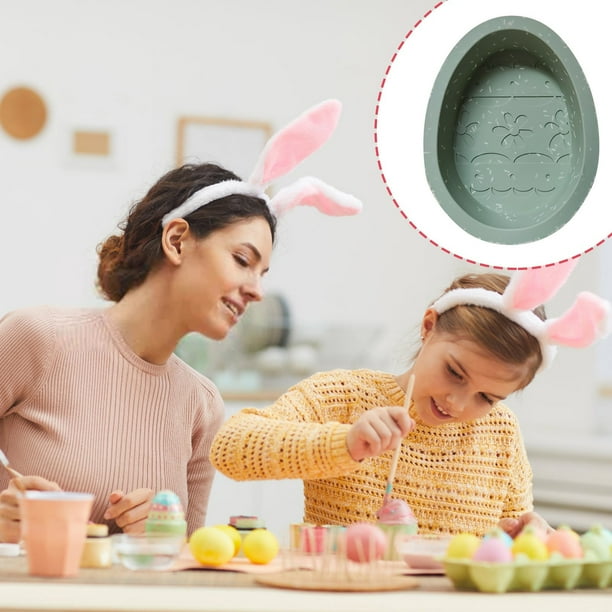 Xihbxyly Molde para Pastel de Pascua, Antiadherente, Apto para Uso Alimentario, Reutilizable, Ideal para Hornear Pasteles, Pan y Tartas de Frutas, Ideal para Fiestas, 20,5 X 16 X 4,2 Cm.