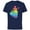 Navy, variant on Disney Princess Belle Rainbow Gradient Beauty and the Beast- Short Sleeve Cotton T-Shirt for Adults - Customized-Black