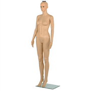 Glamorous Beautiful Female Full Body Plastic Realistic Mannequin Torso Dress Form Display Flesh Tone