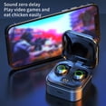 thumbnail image 3 of Kearding Auricular compatible con Bluetooth HiFi elegante Mini 10m recargable con auricular música juegos deportes gimnasio auriculares Cables de audio/vídeo Blanco, 3 of 6