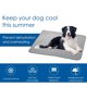 thumbnail image 4 of Estera autoenfriante para perros, lavable para mascotas, almohadillas refrescantes de verano, manta refrescante, estera para dormir en climas cálidos, estera para dormir de seda de hielo, no tóxica,, 4 of 8