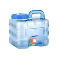thumbnail image 1 of Eigraketly Cubo de agua para coche, contenedor de tanque grueso para conducción, barriles de almacenamiento, gran capacidad, Picnic, Camping, Kits de desorden para acampar 7.5L+tubo, 1 of 6