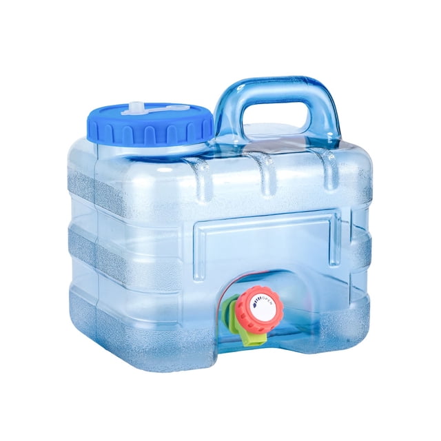 Eigraketly Cubo de agua para coche, contenedor de tanque grueso para conducción, barriles de almacenamiento, gran capacidad, Picnic, Camping, Kits de desorden para acampar 7.5L+tubo