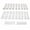 Clear, variant on XXL C Curve / Waterpipe / Hald Tube Half Cover French Artificial False Nail Tips 100Pc in Bag CHOOSE Clear/ Natural Jargod