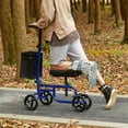 thumbnail image 1 of Bestco Adjustable Knee Scooter Folding Walker for Foot Ankle Leg Injury More, Blue, 1 of 12