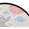 BESTKITTY Area Mat Round Crawling Rugs Living Room Bedroom Baby