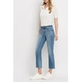 thumbnail image 3 of Flying Monkey - Mid-Rise Cropped Straight Leg Jeans with Frayed Hem (27" Inseam) - F5221, 3 of 10